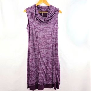 Prana Tyda cowl neck plum dress